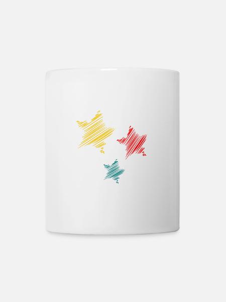 ETOILE. STAR. ETOILES. FÊTE. ANNIVERSAIRE. NOËL - Mug blanc - blanc