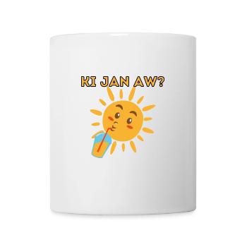 Ki jan aw? - Mug blanc - blanc - Devant