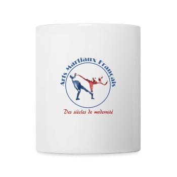 Logo Art Martiaux Français Modern - Mug blanc - blanc - Devant