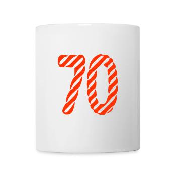 70. 70 YEARS. 70TH ANNIVERSARY. 70TH ANNIVERSARY. - Mug - white - Front