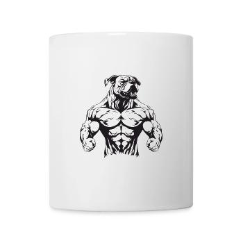 Dog Beast Muscles Gym Bodybuilding - Mug - white - Front