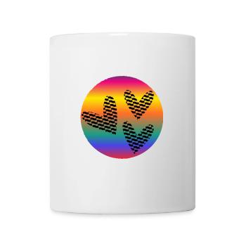 HERZ. VIELEN DANK. GELIEBTE. MEISTER. DANKE HERRIN. - Tasse - Weiß - Vorne