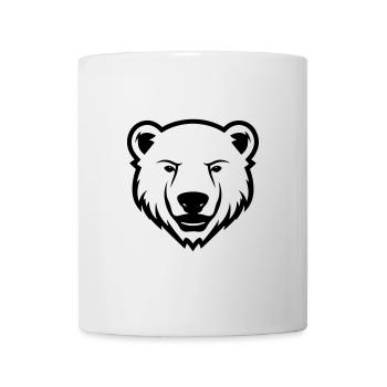 polar bear head polar bear - Mug - white - Front
