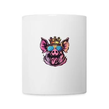 Bande dessinée de cochon - Mug blanc - blanc - Devant