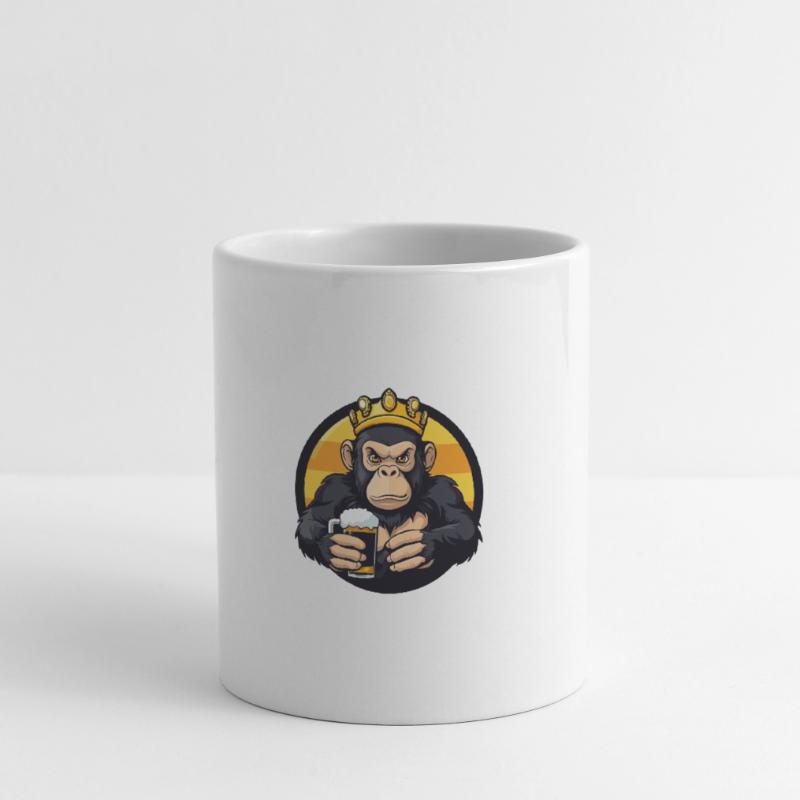 Affe Bier Comic Tasse