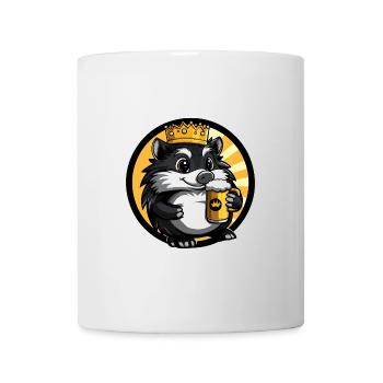 Hérisson Bière Bande Dessinée - Mug blanc - blanc - Devant