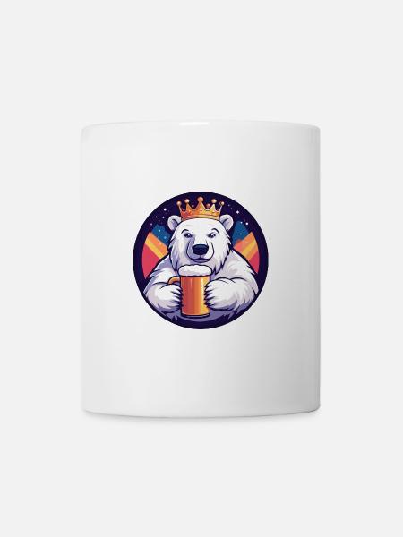 Eisbär Bier Comic - Tasse - Weiß