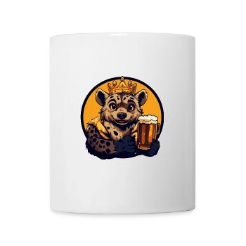 Bande dessinée de bière de hyène - Mug blanc - blanc - Devant