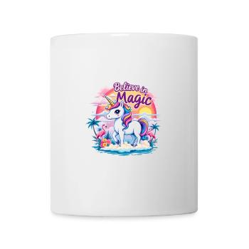 Croire en la magie Licorne Fantasy Aventure - Mug blanc - blanc - Devant