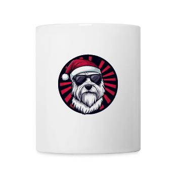 West Highland Terrier Hund Weihnachten Cool - Tasse - Weiß - Vorne