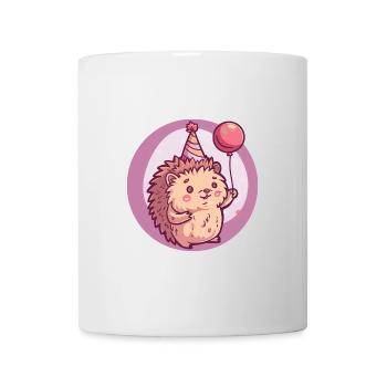 Hérisson Anniversaire Bande Dessinée - Mug blanc - blanc - Devant