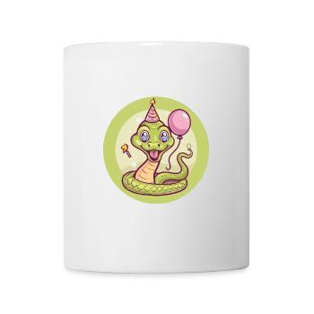 Snake Cobra Birthday Comic - Mug - white - Front