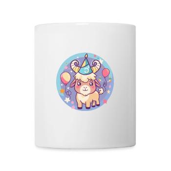 Mountain Goat Birthday Comic - Mug - white - Front