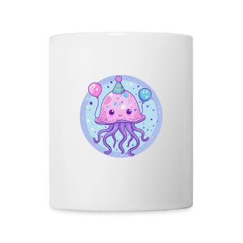 Méduse Anniversaire Bande Dessinée - Mug blanc - blanc - Devant