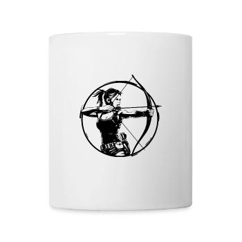 Archery Silhouette - Mug - white - Front