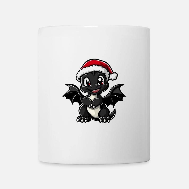 Drache Weihnachten Christmas - Tasse - Weiß