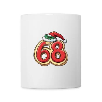 68 Zahl Weihnachten - Tasse - Weiß - Vorne