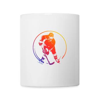 Hockey Spielerin Bunt - Tasse - Weiß - Vorne