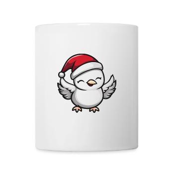 Taube Vogel Weihnachten Niedlich - Tasse - Weiß - Vorne