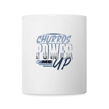 Churros Power Me Up Vêtements Enthousiastes - Mug blanc - blanc - Devant