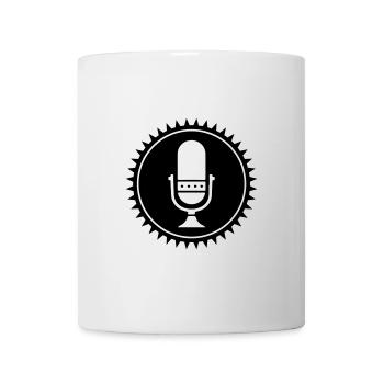 Mikrofon Podcast Symbol - Tasse - Weiß - Vorne