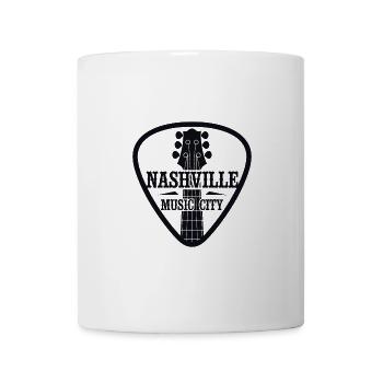 Nashville Music City Guitar Pick - Mug - white - Front