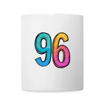 96 Zahl Symbol - Tasse - Weiß - Vorne