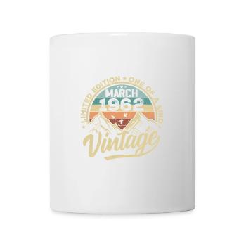Mars 1962 Anniversaire - Né en mars 1962 - Mug blanc - blanc - Devant