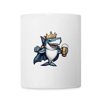 Bière de requin drôle - Mug blanc - blanc - Devant