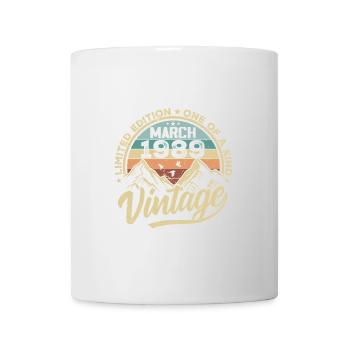 March 1989 Birthday - Vintage March 1989 - Mug - white - Front