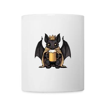 Fledermaus Bier Lustig - Tasse - Weiß - Vorne