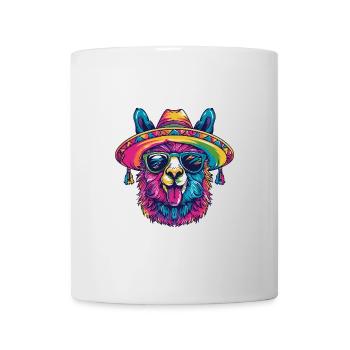 Alpaka Llama Lustig Sombrero - Tasse - Weiß - Vorne