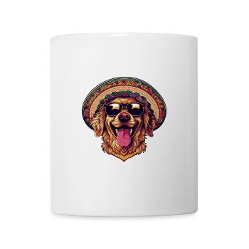 Golden Retriever Hund Lustig Sombrero - Tasse - Weiß - Vorne