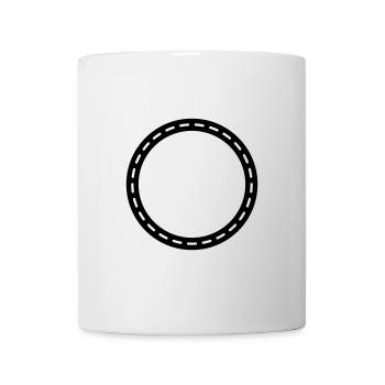Kreis Kontur Leer - Tasse - Weiß - Vorne