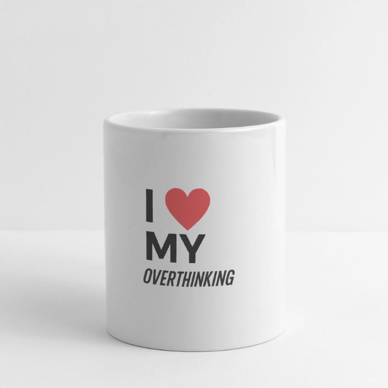 J’adore trop réfléchir Mug blanc