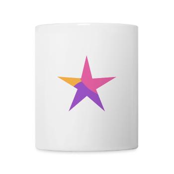 STERN. STERNE. STERN. FEST. JAHRESTAG. WEIHNACHTEN - Tasse - Weiß - Vorne