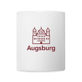 Augsburg Skyline Schlosslinie - Tasse - Weiß - Vorne
