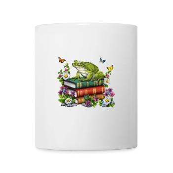 Cottagecore Frosch - Tasse - Weiß - Vorne