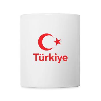 Türkische Stern-Crescent Kunst - Tasse - Weiß - Vorne