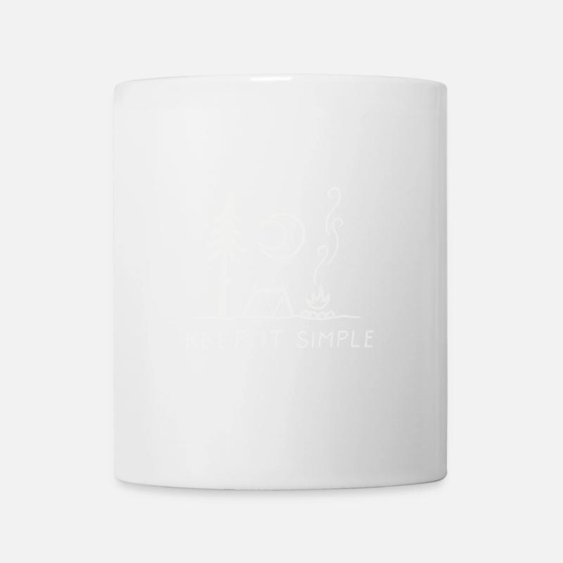 Garde ça simple - Mug blanc - blanc