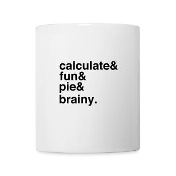 Calculer Joy Pie Lover Clever Challenge - Mug blanc - blanc - Devant