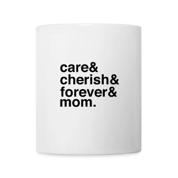 Soins et amour avec des liens familiaux - Mug blanc - blanc - Devant