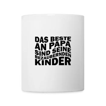 Das Beste an Papa sind seine bezaubernden Kinder - Tasse - Weiß - Vorne
