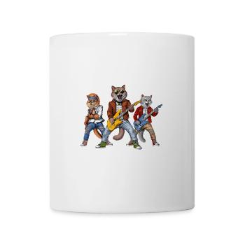 Cats Rock Musicians - Mug - white - Front