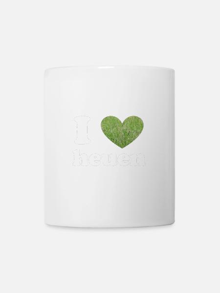 I love Heuen - Tasse - Weiß