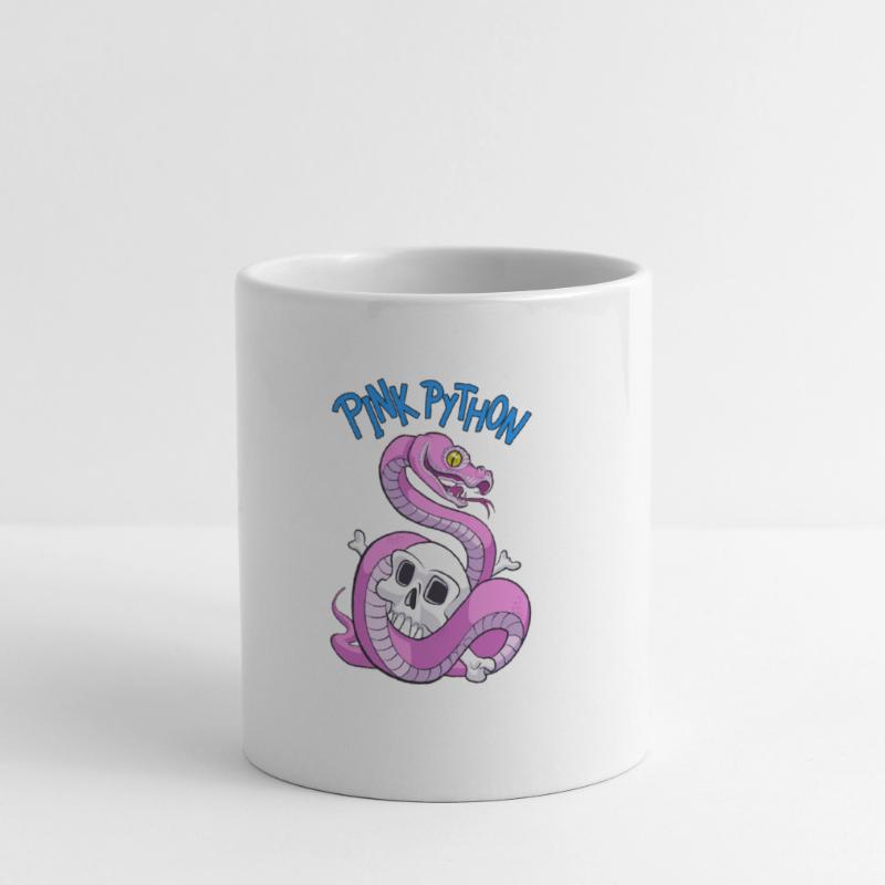 Pink Python (Blue) Mug blanc