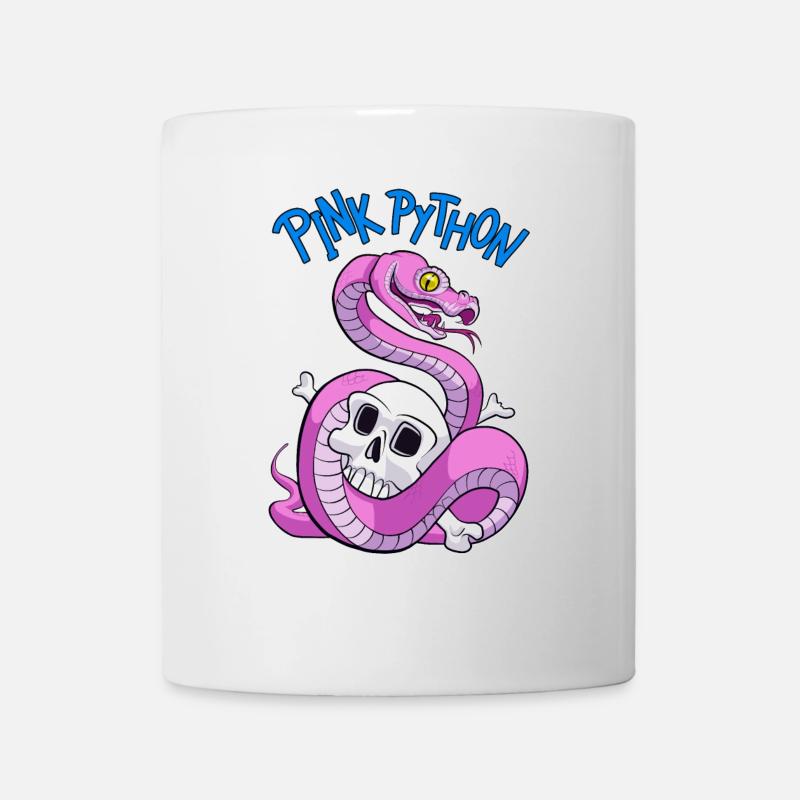 Pink Python (Blue) - Mug - white