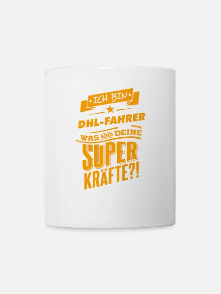 Be a hero - DHL Fahrer Geschenk - Tasse - Weiß