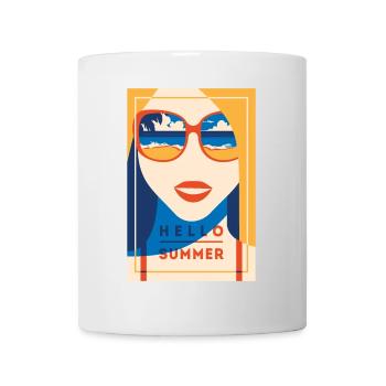 Hello Summer ! Cheerfully colorful as the summer design - Mug - white - Front