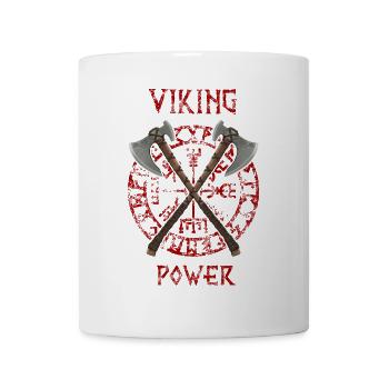 Viking Power (rouge) - Mug blanc - blanc - Devant